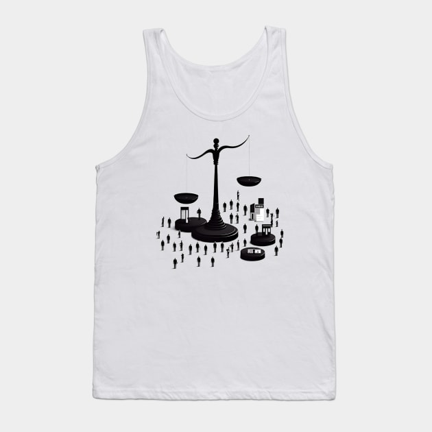 Balance Tank Top by www.TheAiCollective.art